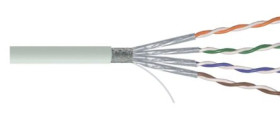 Kabel kat. 6a Szary SF/FTP RS PRO