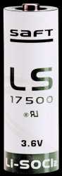 LS-17500 Lithium battery, A, 3.6 V, 3.6 Ah