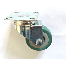 Koło samonastawne średnica kabla 50mm Pojedyncza śruba RS PRO 40kg wysokość całkowita 70mm