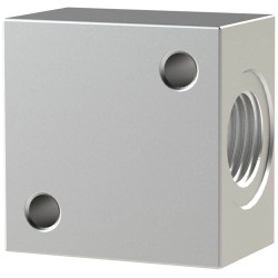 T connector, L 50 mm, 12 bar, aluminum, for Pneumatic, 112590