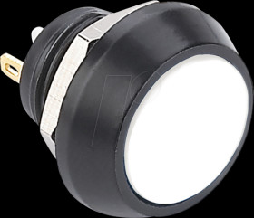 GQ12B-10JWA Pushbutton,Ø 17,5/12 mm, 2A-36 VDC, white