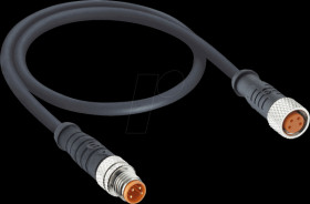 0810 0800 04 301 1,5M sensor Cable, M8, 4 pin, male &gt; female, 1,5 m