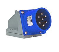 Złącze przemysłowe - zasilające 16A Wtyczka 415 V 6P + E Męski Scame Czerwony Montaż ścienny IP44