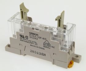 P7SA-10F-ND DC24 gniazdo do przekaźników G7SA 4 biegunowych, sygnalizaca LED 24V DC, montaż na szynie i za pomocą śrub