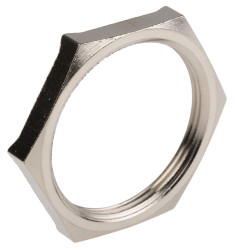 Nakrętka do dławnic kablowych gwint: M40 Mosiądz platerowany niklem , kolor: srebrny Lapp