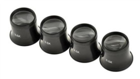 Szkło Powiększające, Powiększenie: 2.5X, Śr.: 25.4Mm