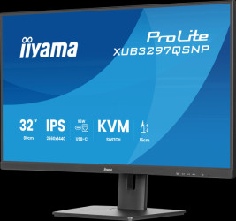 XUB3297QSNP-B1 80-cm monitor, QHD, loudspeaker, USB-C dock, LAN