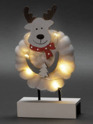 Konstsmide 3266-210 Sylwetka LED Łoś ciepła biel LED biały Timer