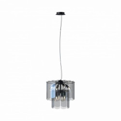 Lampa wisząca z rodziny NIRA kolor czarny, do salonu w stylu glamour - MD3523-8M-EBCN Zuma Line