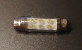 Żarówka LEDOWA samochodowa 24V 10x42mm biała ZIMNA