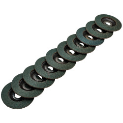 Draper 85752 Zirconium Oxide Flap Discs, 115 x 22.23mm, 80 Grit (Pack of 10)