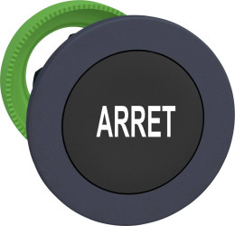 Schneider Electric ZB5FA233 ZB5FA233 Element czołowy dla przycisku płaski, resetowalny (Ø) 30.5 mm Arrêt ciemnoszary, cz