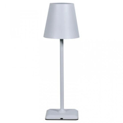lampka LED bezprzewodowa dotykowa stołowa klosz biała