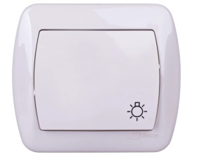 Simon Akord Przycisk /światło/ beżowy AS1/12