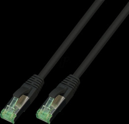1812-3,0M-GRS RJ45 patch cable Cat.6A S/FTP GRS conform 10Gbits 500MHz black 3