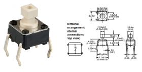 Mikroprzełącznik B3F-1050