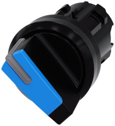 Przełącznik 2 pozycyjny 22mm czarny/niebieski bez samopowrotu O-I możl podświetl tworzywo IP69k SIRIUS ACT 3SU1002-2BF50-0AA0