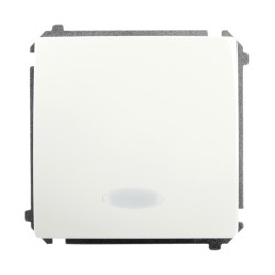 Łącznik pojedynczy podświetlany biały BMW1L.01/11 Kontakt-Simon Basic