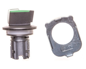 Napęd przełącznika 3 położeniowy I-O-II 30mm zielony podświetlany z samopowrotu metal mat IP69k Sirius ACT 3SU1062-2DM40-0AA0