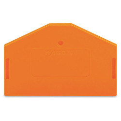 WAGO 280-313 2.5mm End and Intermediate Plate Orange