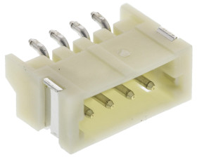 Listwa stykowa PCB 4-pinowe ZH raster: 1.5 mm Kąt prosty 1-rzędowe JST Powierzchnia 50 V W osłonie
