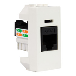 Gniazdo typu RJ45 cat.6 LAN moduł Keystone M-L 7264.C6.B