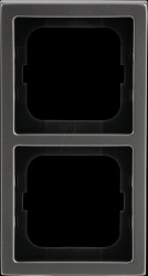 1722-866K Cover frame 2-gang, stainless steel - pure stainless steel