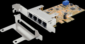EX-6084 Network card, PCIe, Gigabit Ethernet, 4x RJ45