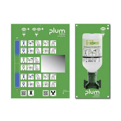 PLUM BR314075 Eye Wash DUO Bottle Two-Eye Rinsing 1L Sterile Solution