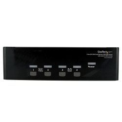 Przełącznik KVM 3.5 mm Stereo SV431DDVDUA, 4-portowy USB 2 2, StarTech.com DVI