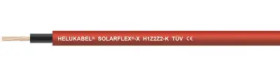 XLPO-photovoltaic cable, halogen free, SOLARFLEX-X H1Z2Z2-K, 6.0 mm², AWG 10, red, outer Ø 6.4 mm, 713569