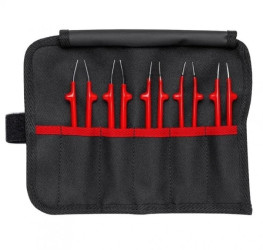 Zestaw pincet izolowanych do prac elektroinstalcyjnych do 1000V w etui KNIPEX 92 00 04