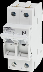 Fuse load-break switch, 2 pole, 16 A, (W x H x D) 36 x 70 x 88 mm, 5SG7651-0KK16