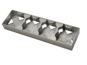 AS Puszka instalacyjna do serii As 4 poczwórna satyna light PNP-4G/45 OSPEL