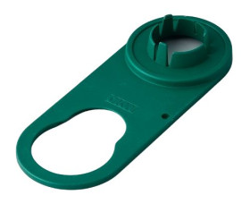 Pokrętło potencjometru Wałek okrągły Zielona OKW