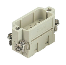 Wkładka złącza dużej mocy 10-pinowe HARTING 16A Męski Połączenie zagniatane Proste