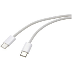Renkforce RF-6056878 USB cable USB-C plug to plug 1m White twisted pairs