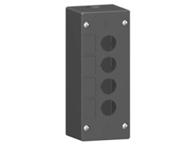 Pusta kaseta sterująca 4 otwory fi22 czarna plastikowa XALG04 SCHNEIDER ELECTRIC