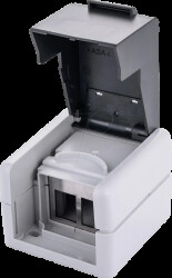 25998493 Keystone wall box, 2-port, grey