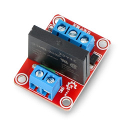 Moduł przekaźnika półprzewodnikowego SSR 2A 1 kanał - styki 240VAC / 2A cewka 5VDC - Keyes