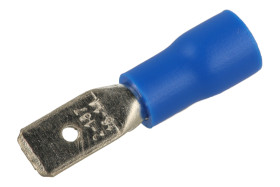 Konektor; 4,8x0,8mm; płaski wsuwka; izolowany; MDD1.25-187(8); niebieski; proste; na przewód; 1,5÷2,5mm2; cynowane; zaciskany; 1