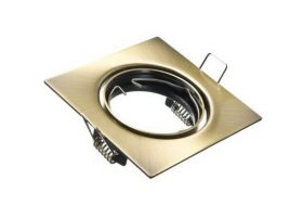 Oprawa schodowa kwadratowa stała mosiądz