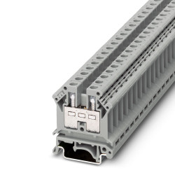 Blok zacisków przelotowych Phoenix Contact poziomy: Pojedynczy 20 → 8AWGŚruba UK 10 57A 800 V