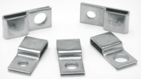 Mounting base, stainless steel, silver, (L x W x H) 23 x 10.2 x 4.5 mm, 151-00839