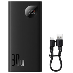 POWERBANK BASEUS 10000mAh 30W 2xUSB-A, 1xUSB-C, Czarny PPBD040101
