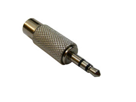 Redukcja wtyk jack 3,5mm stereo - gniazdo cinch metal