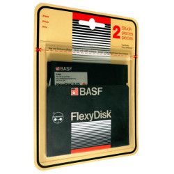 5.25" Diskettes DD 2/96 "BASF FlexyDisk"