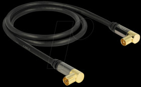 88781 Connection cable, IEC plug/socket 90°, 1.0 m