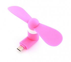 WIATRAK TELEFONU MICRO USB PINK