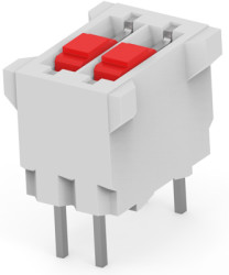 DIP switche, Off-On, 2 pole, straight, 10 mA/50 VDC, 5161390-2